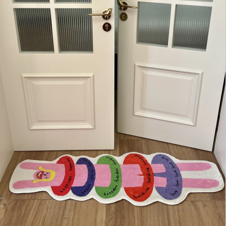 Humans With Emotions Accent Rug, Stack of Joy