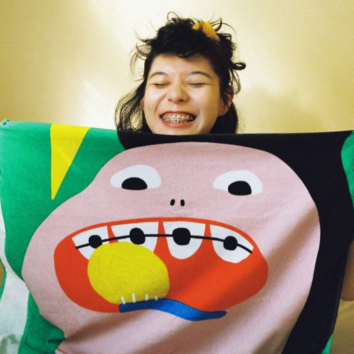 Braces Girl Beach Towel