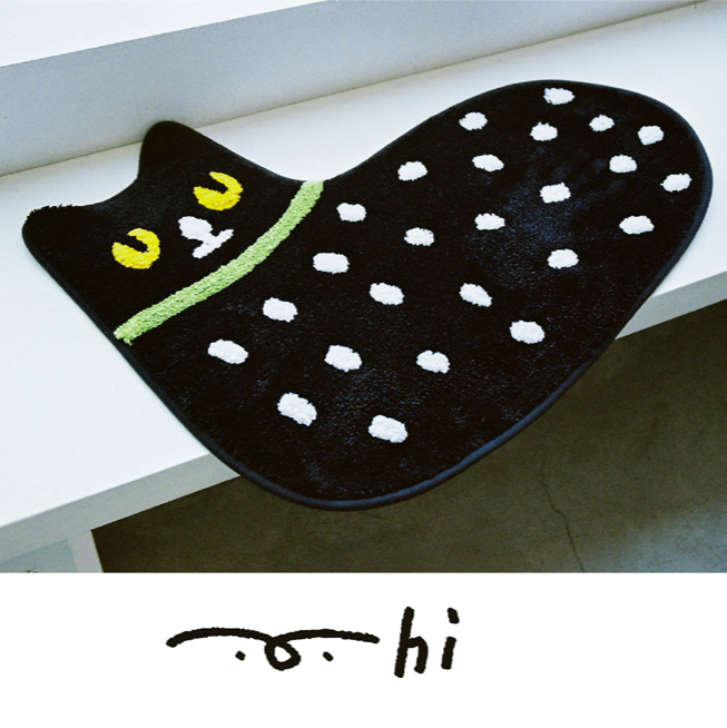 Little Black Accent Rug