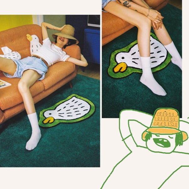 Naughty Duck Accent Rug