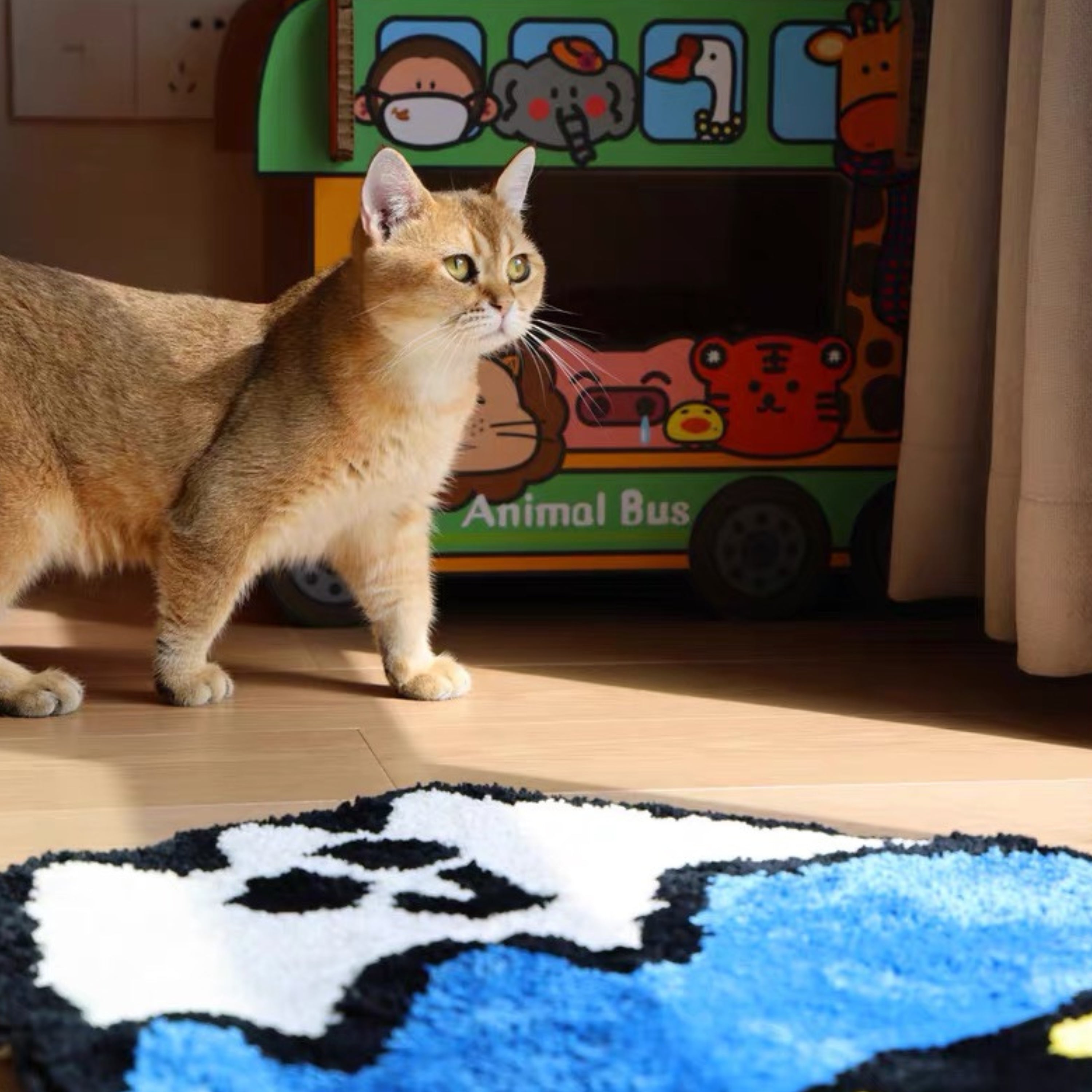 Morning Deer x Maitoparta Accent Rug, Snowy Mountain