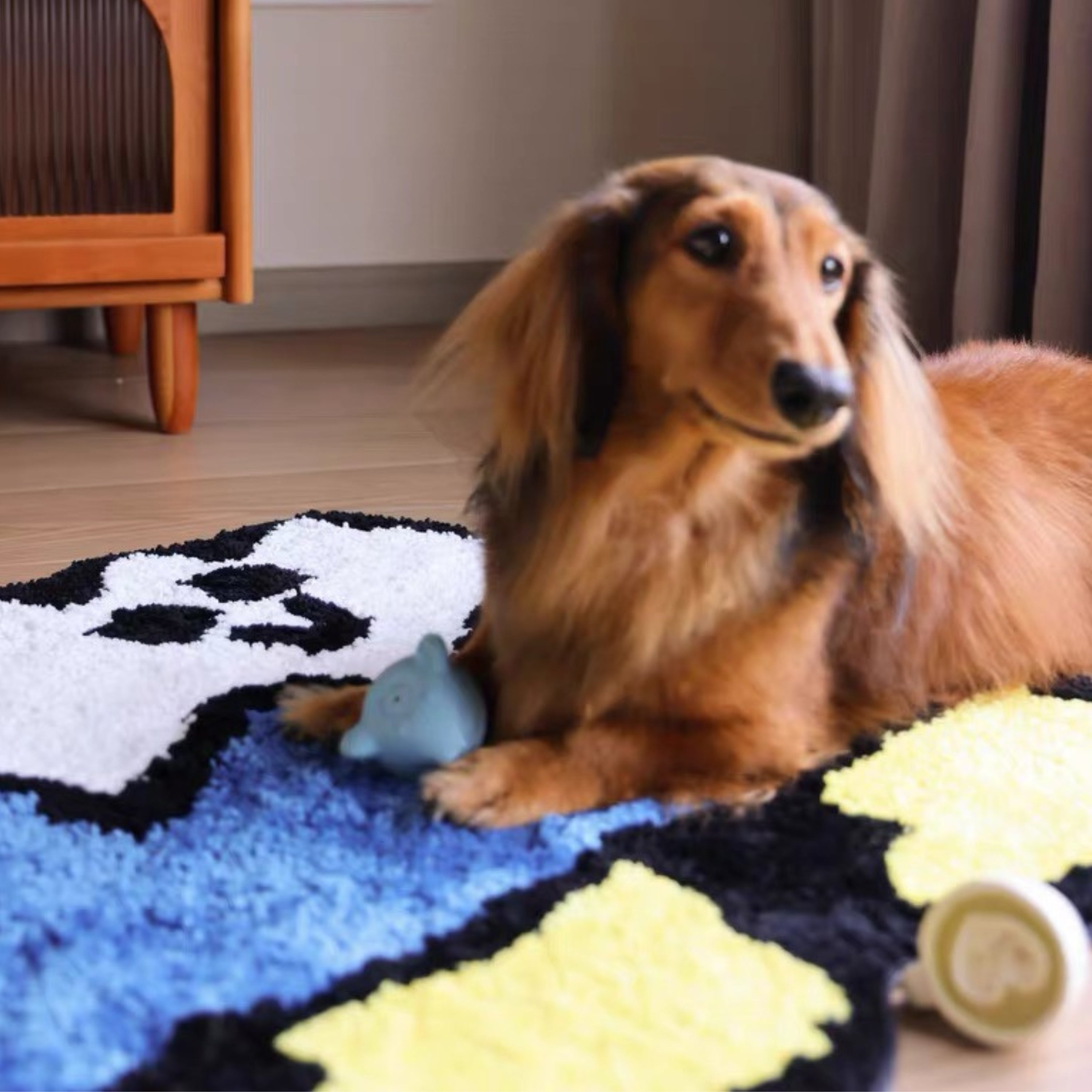 Morning Deer x Maitoparta Accent Rug, Snowy Mountain