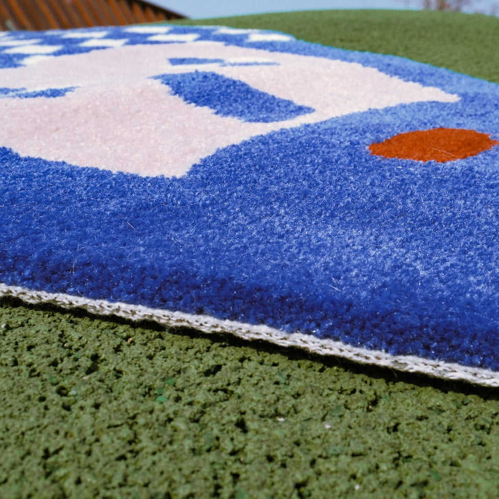 Tapis décoratif en laine mélangée Chuck Grandpa