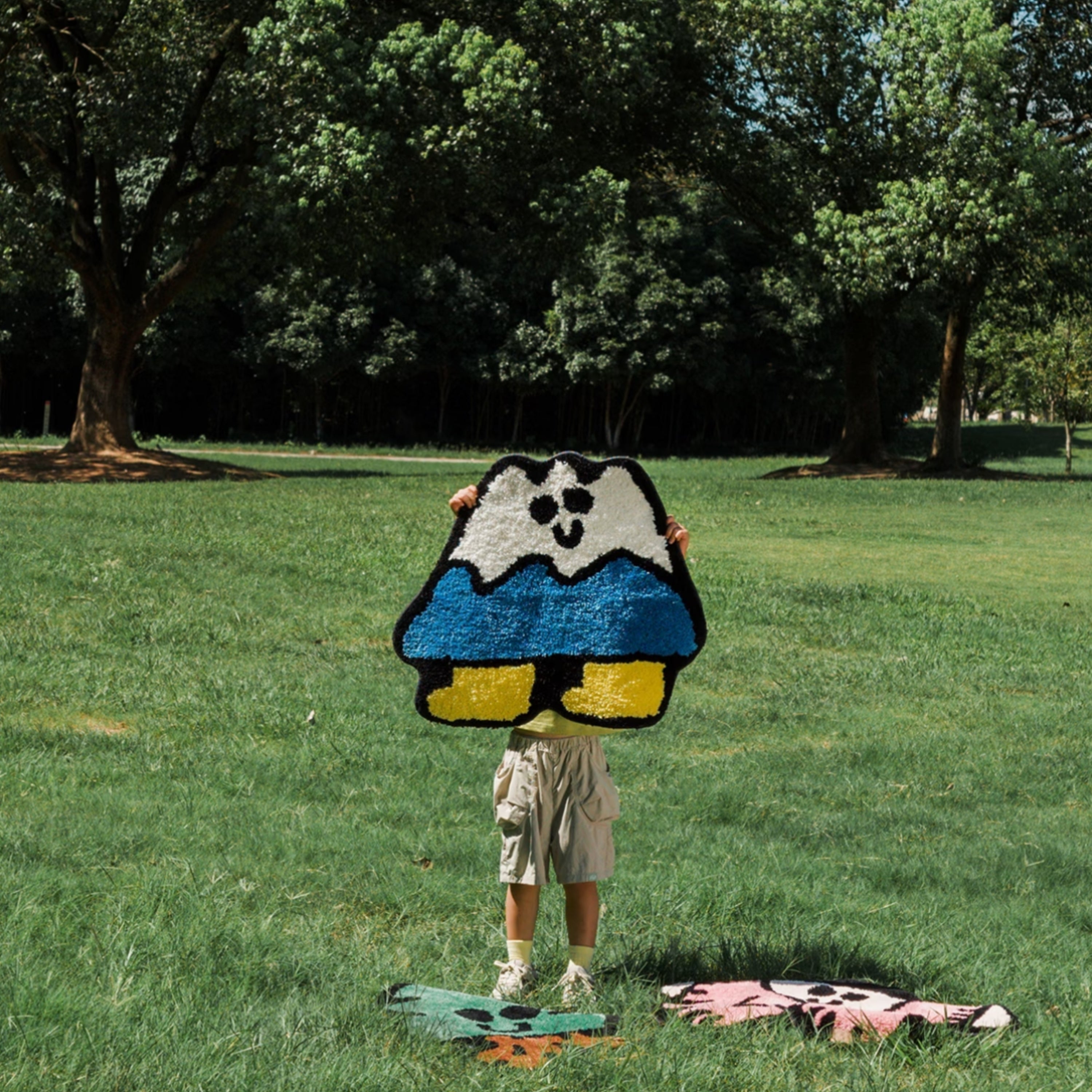 Morning Deer x Maitoparta Accent Rug, Snowy Mountain