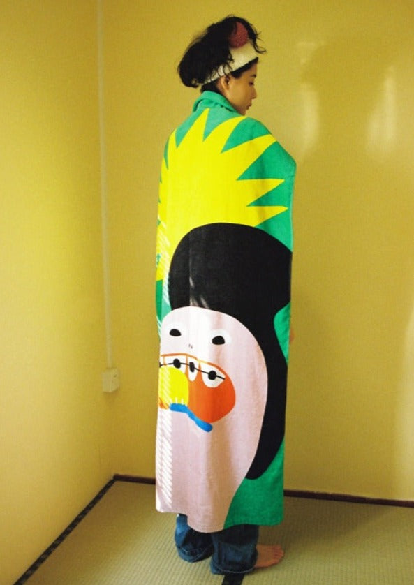 Braces Girl Beach Towel