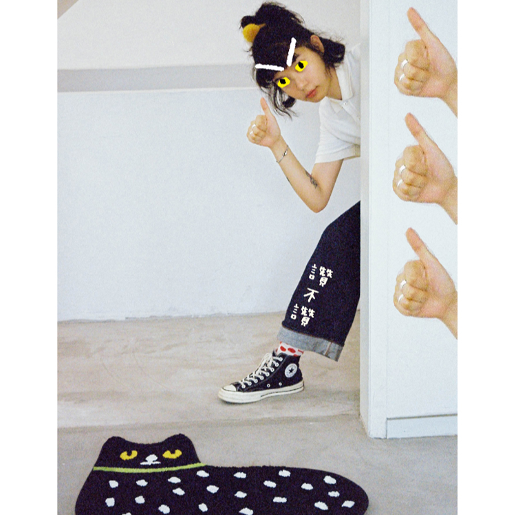 Little Black Accent Rug