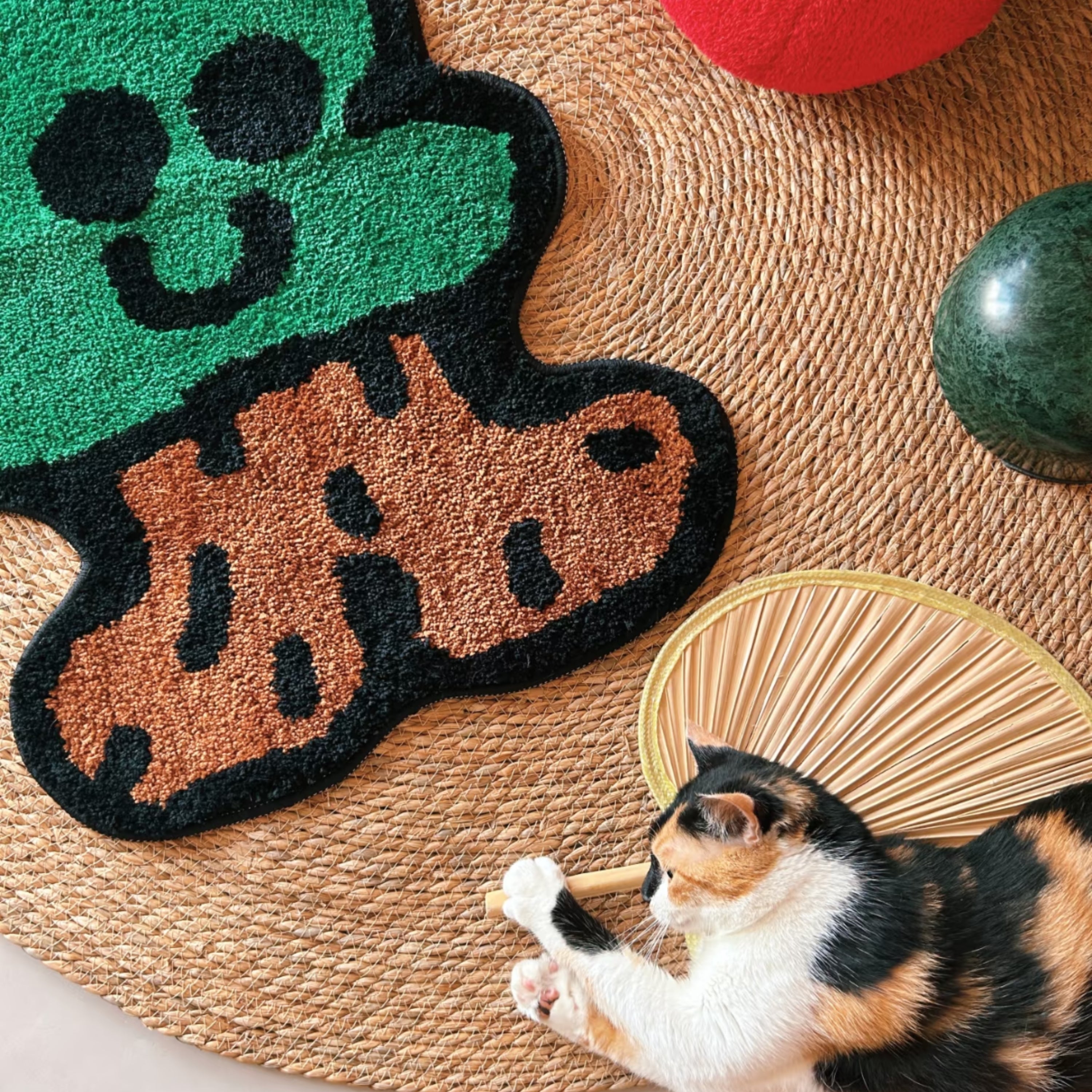 Morning Deer x Maitoparta Accent Rug, Tree