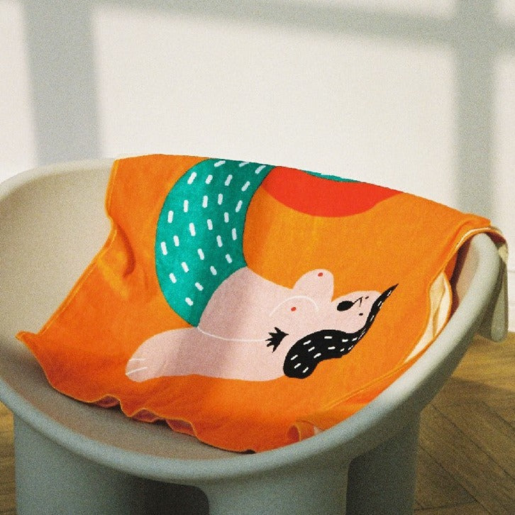 Mermaid Girl Beach Towel