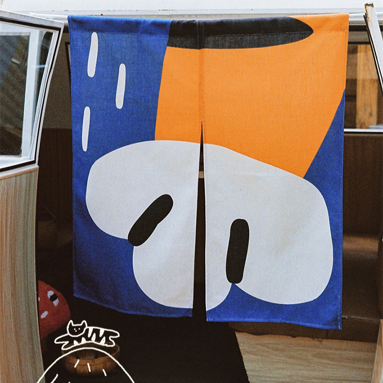 Papa Tiger Noren Curtain