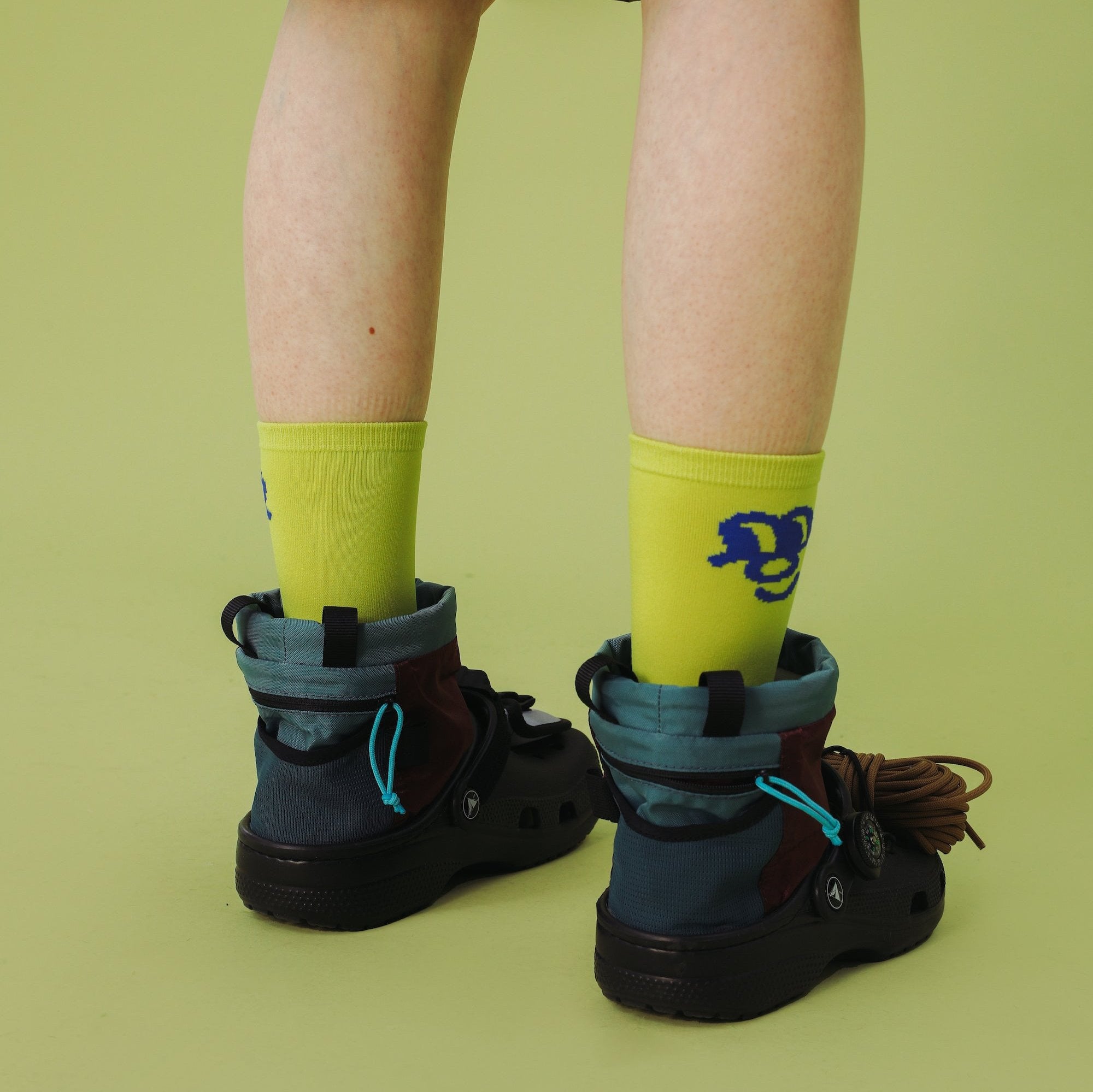 Tyakasha Neon Green Socks