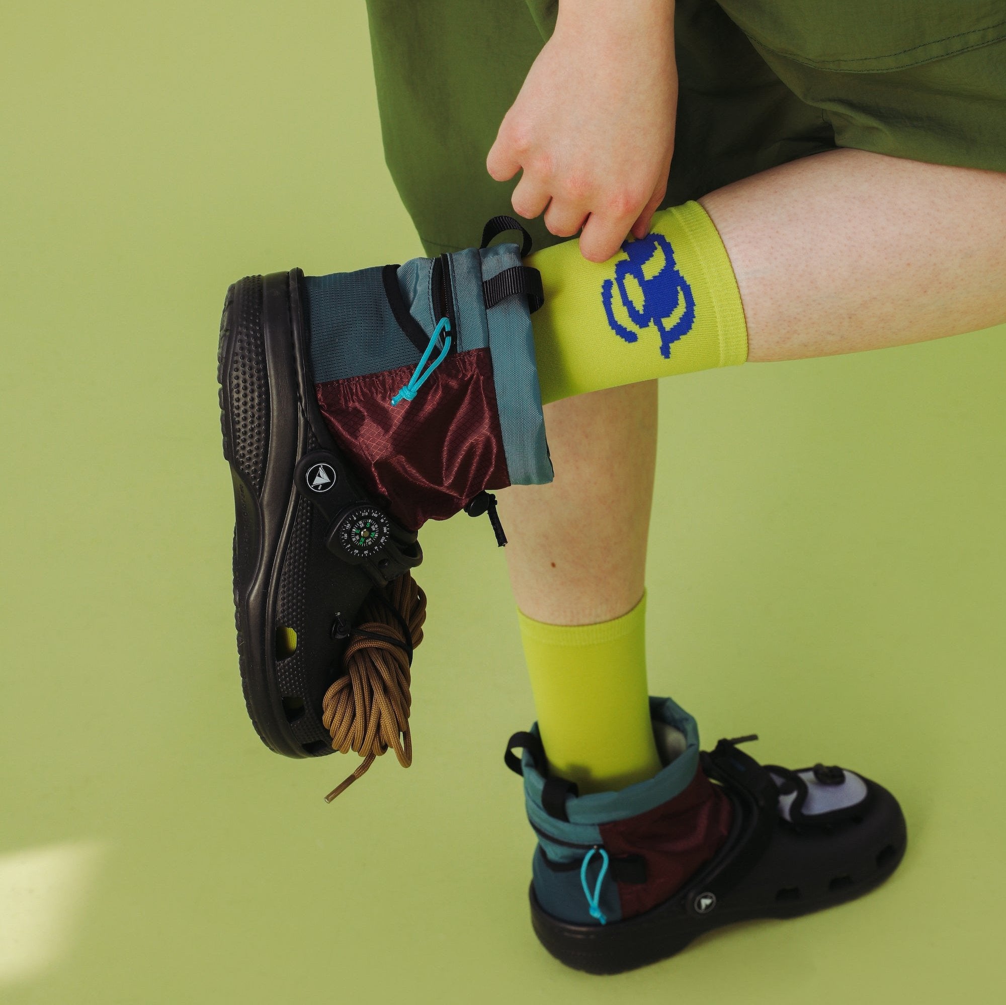 Tyakasha Neon Green Socks