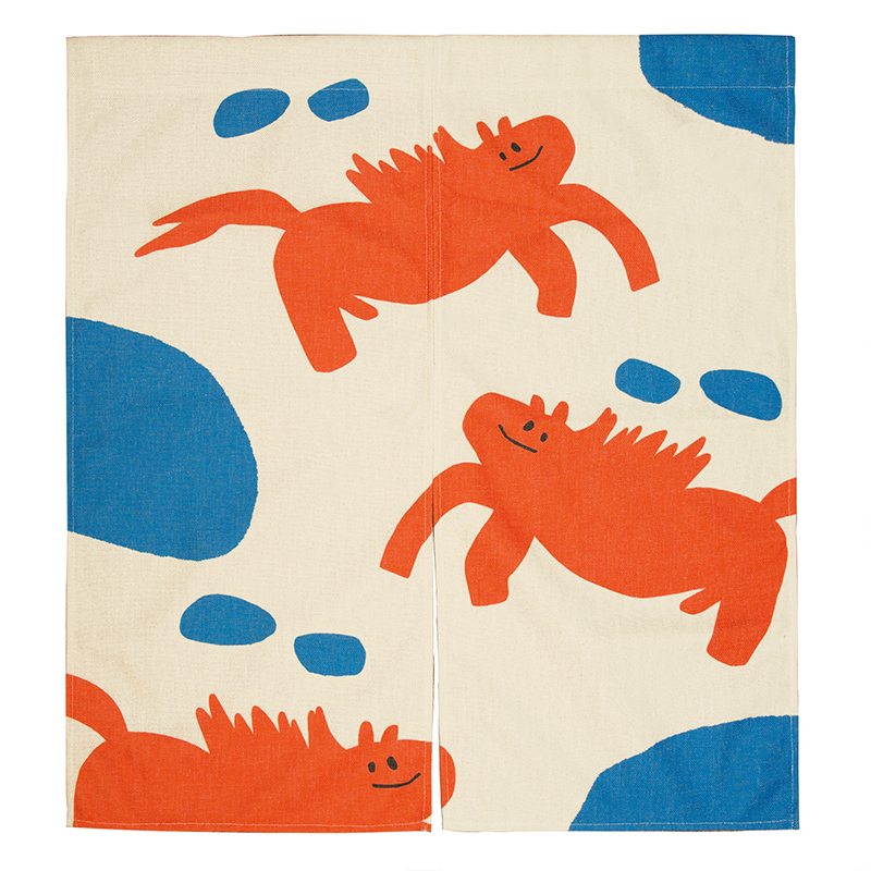 Little Red Horse Noren Curtain