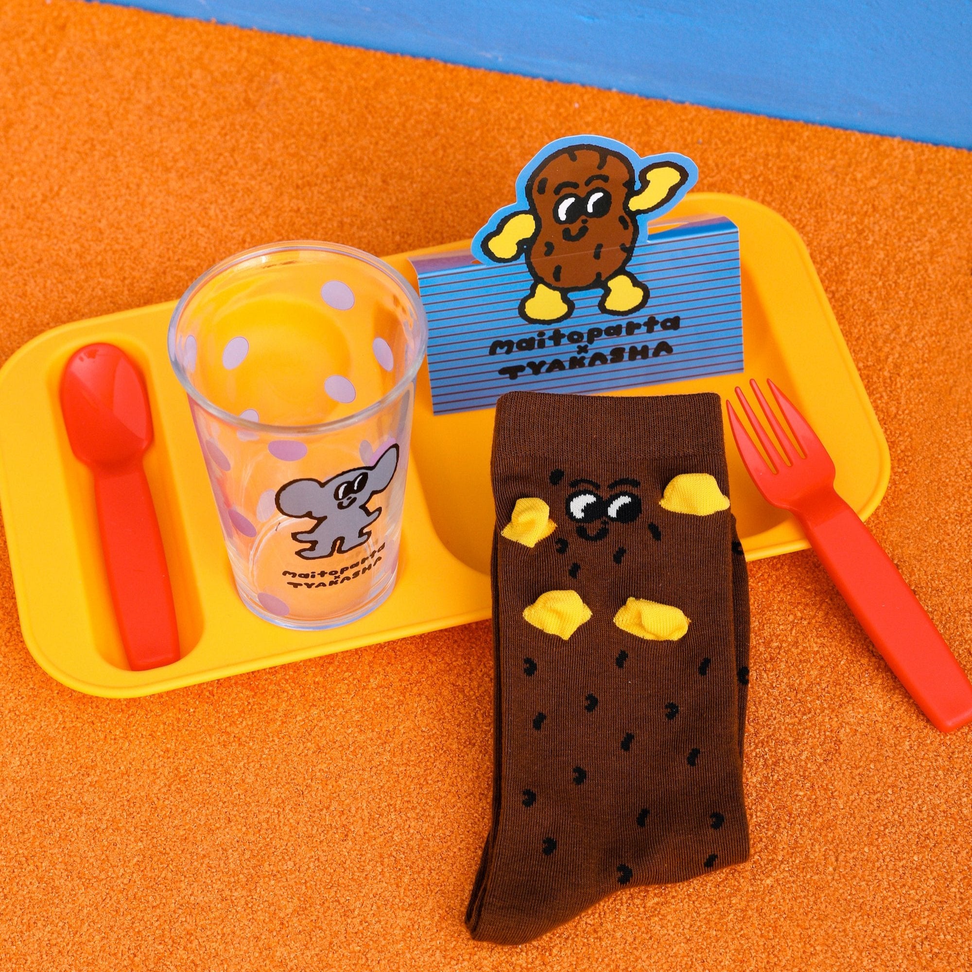 Tyakasha X Maitoparta Socks, Brown