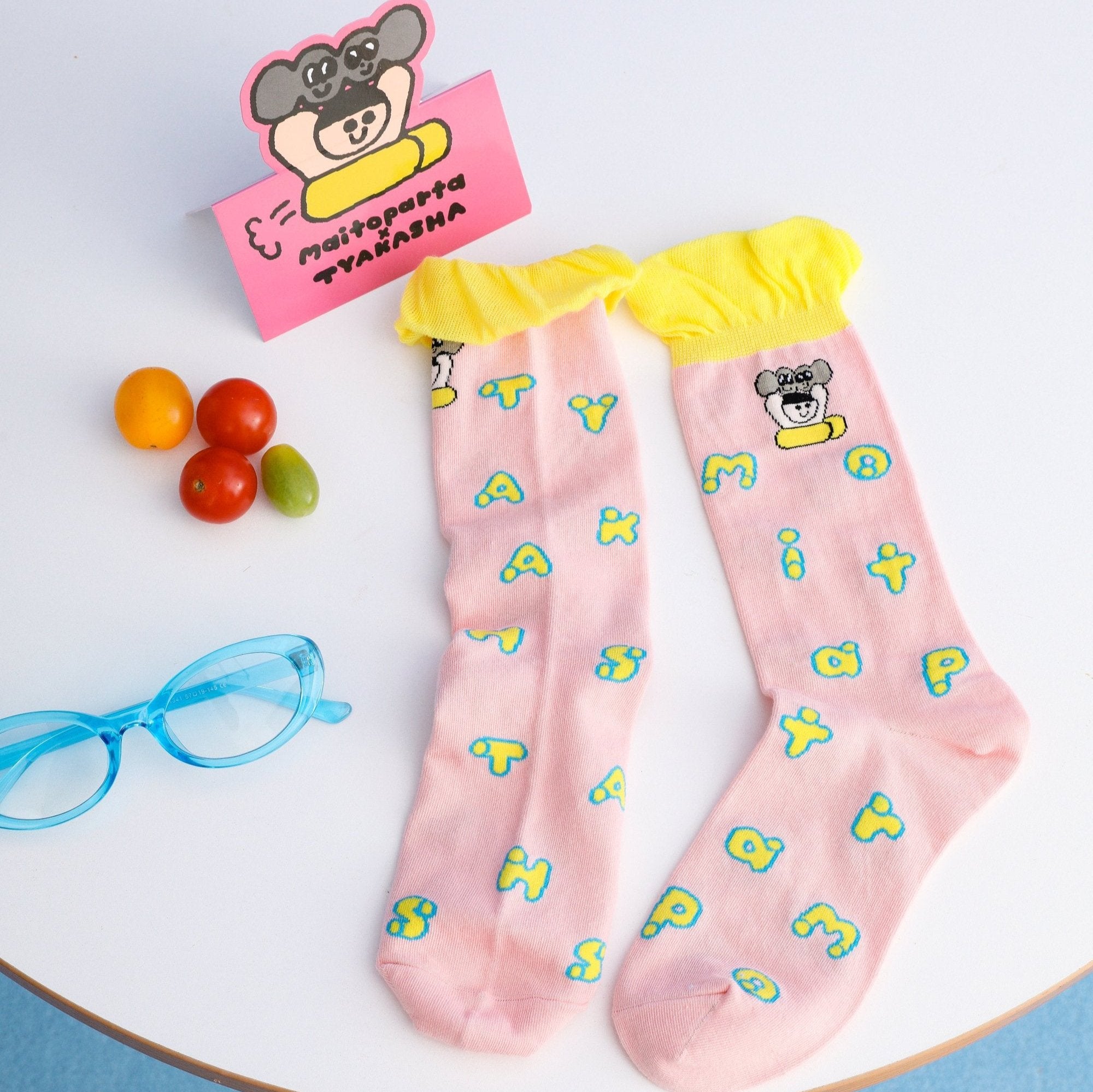 Tyakasha X Maitoparta Socks, Pink