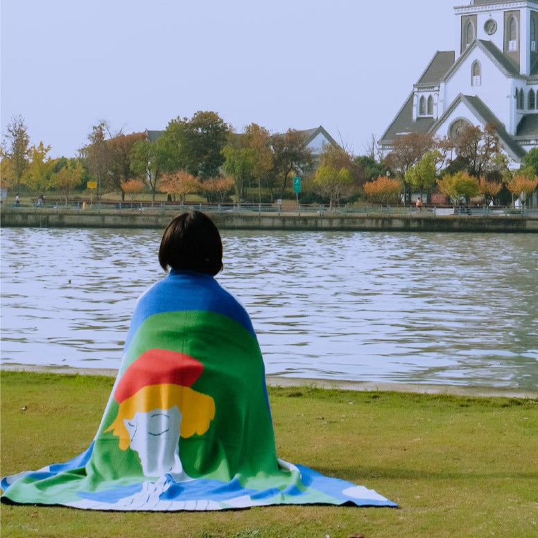 Blue Cape Girly Cotton Throw