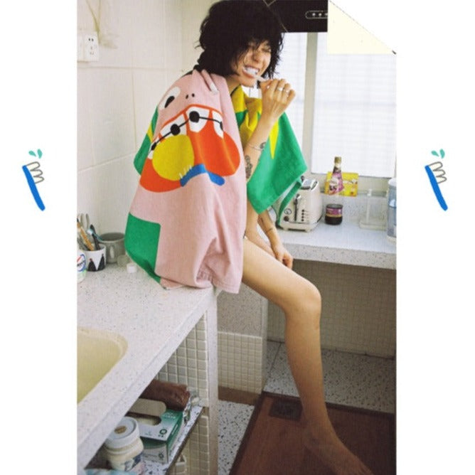 Braces Girl Beach Towel