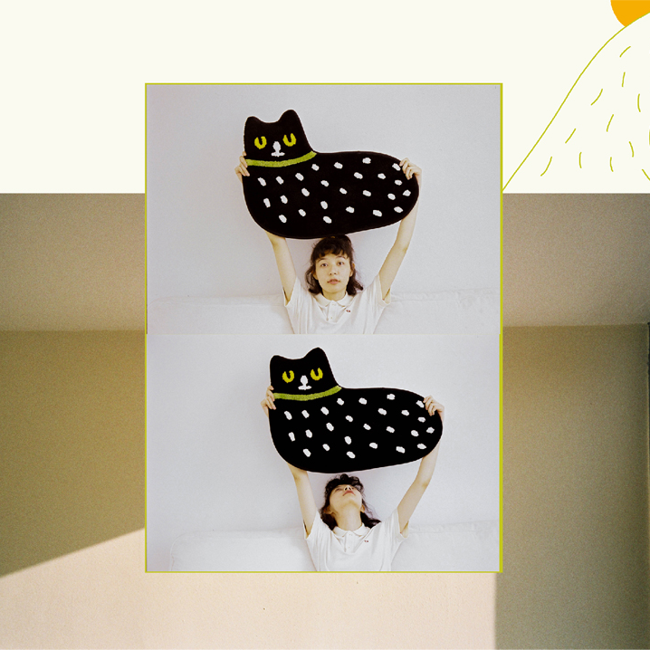 Little Black Accent Rug