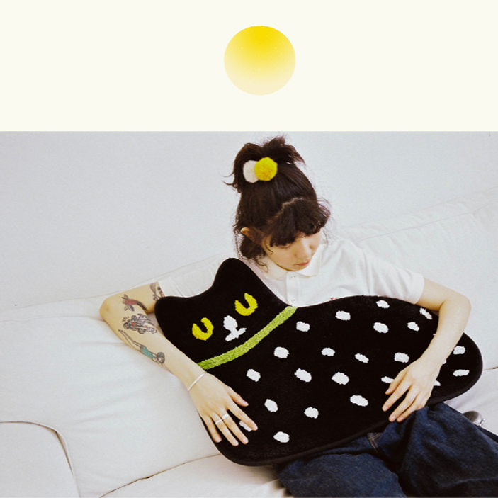 Little Black Accent Rug