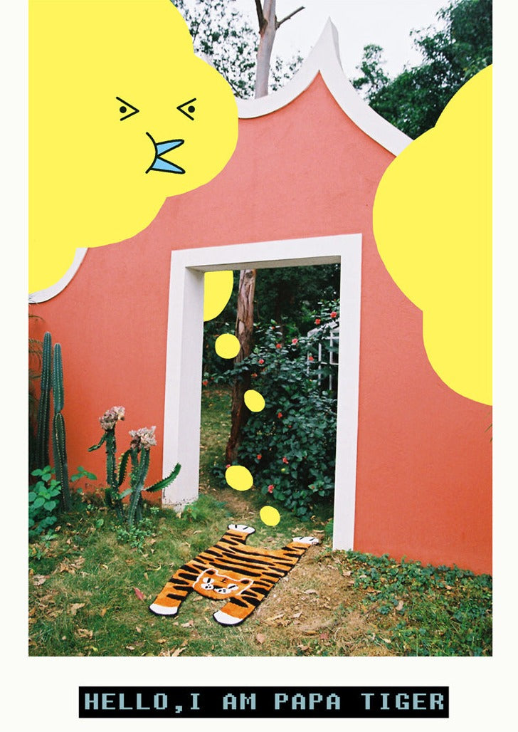 Tapis décoratif Papa Tigre