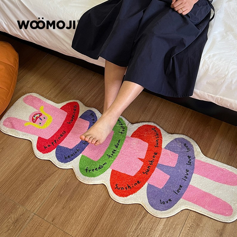 Humans With Emotions Accent Rug, Stack of Joy