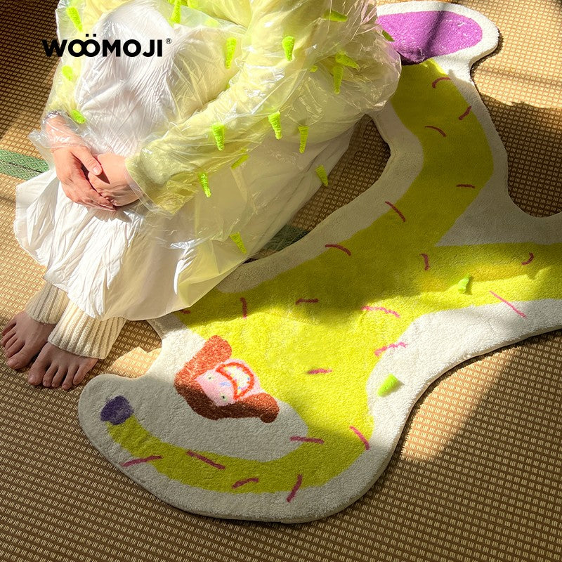 Humans with Emotions Accent Rug, Soft Spikes