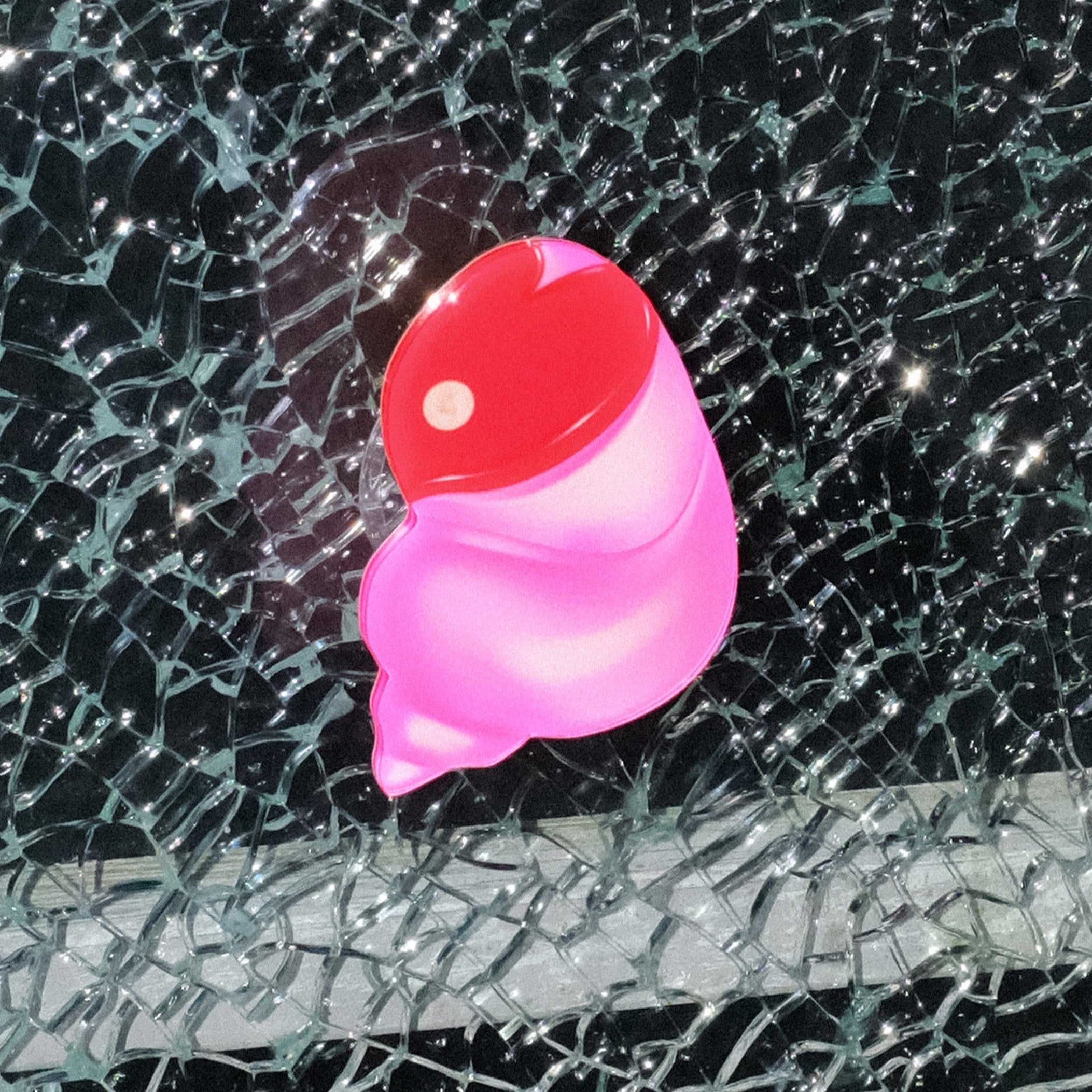 Adhesive Air Phone Grip, Pink Conch