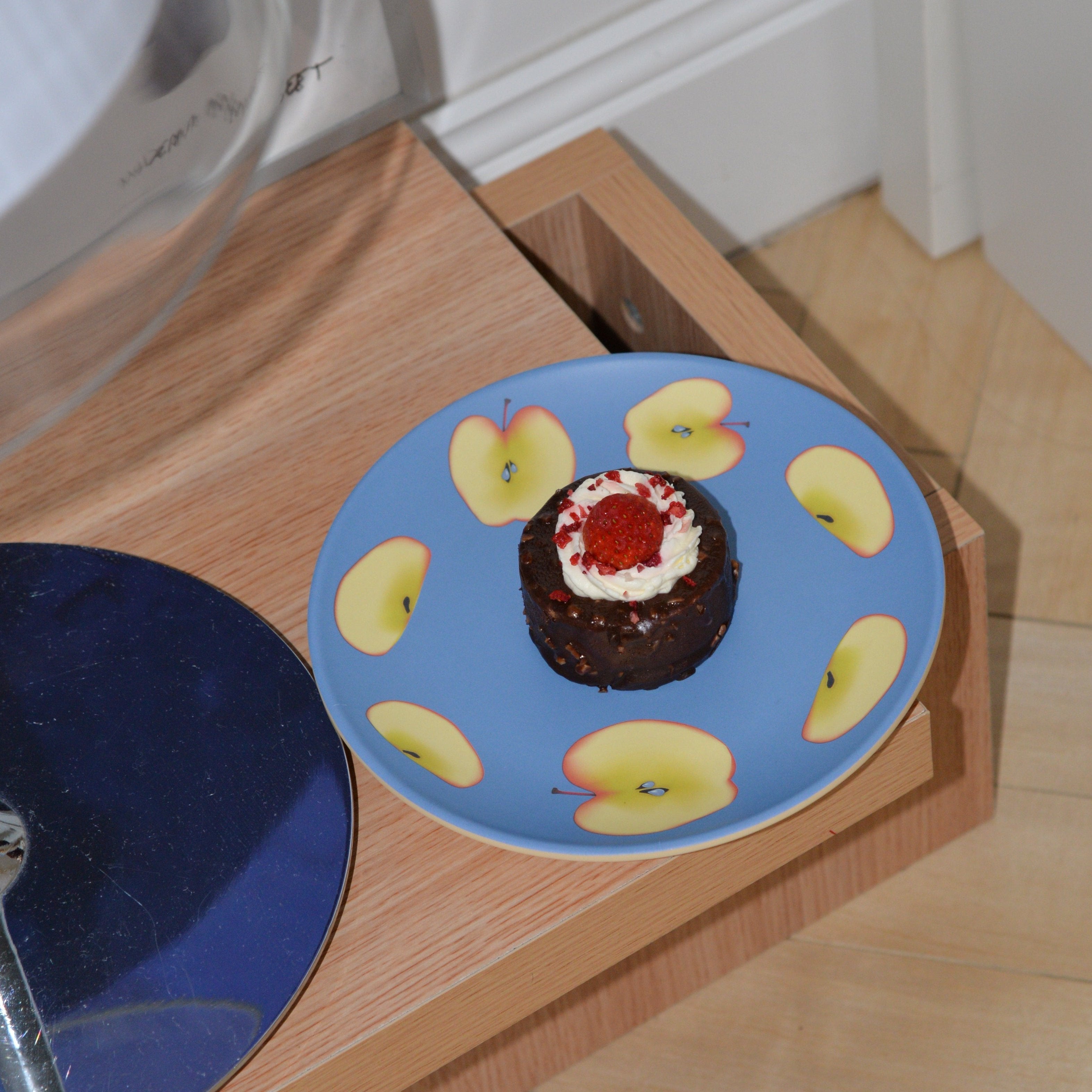Teary Apple Bamboo Plate