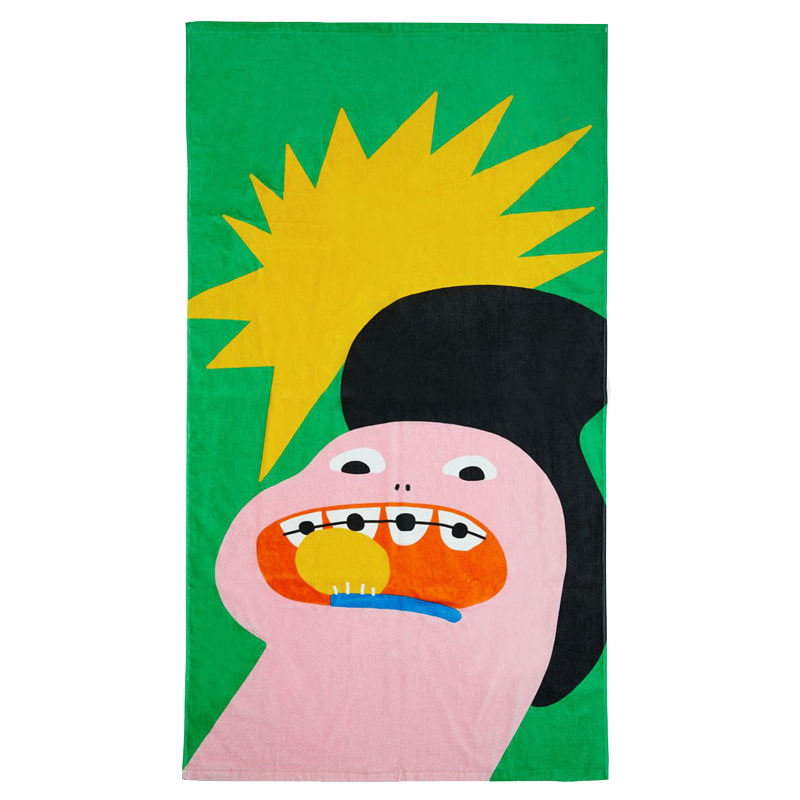 Braces Girl Beach Towel