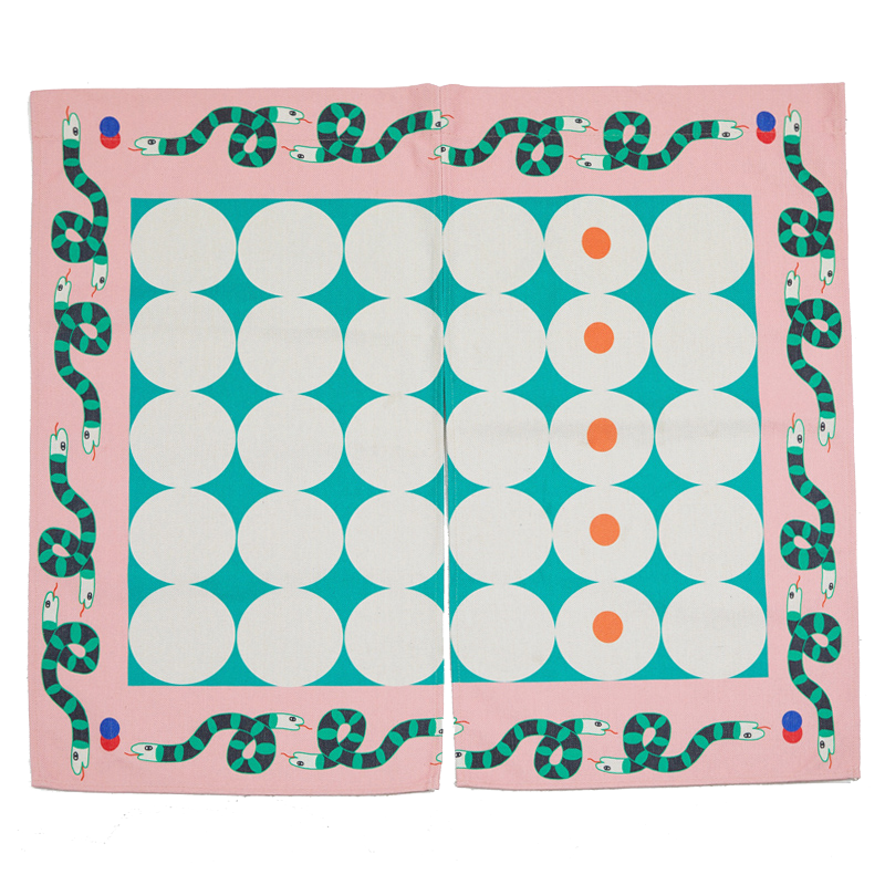 Pink Snake Noren Curtain