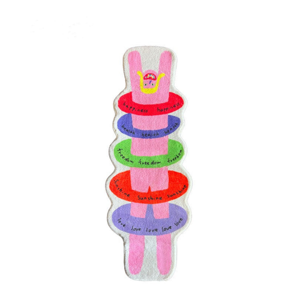 Humans With Emotions Accent Rug, Stack of Joy