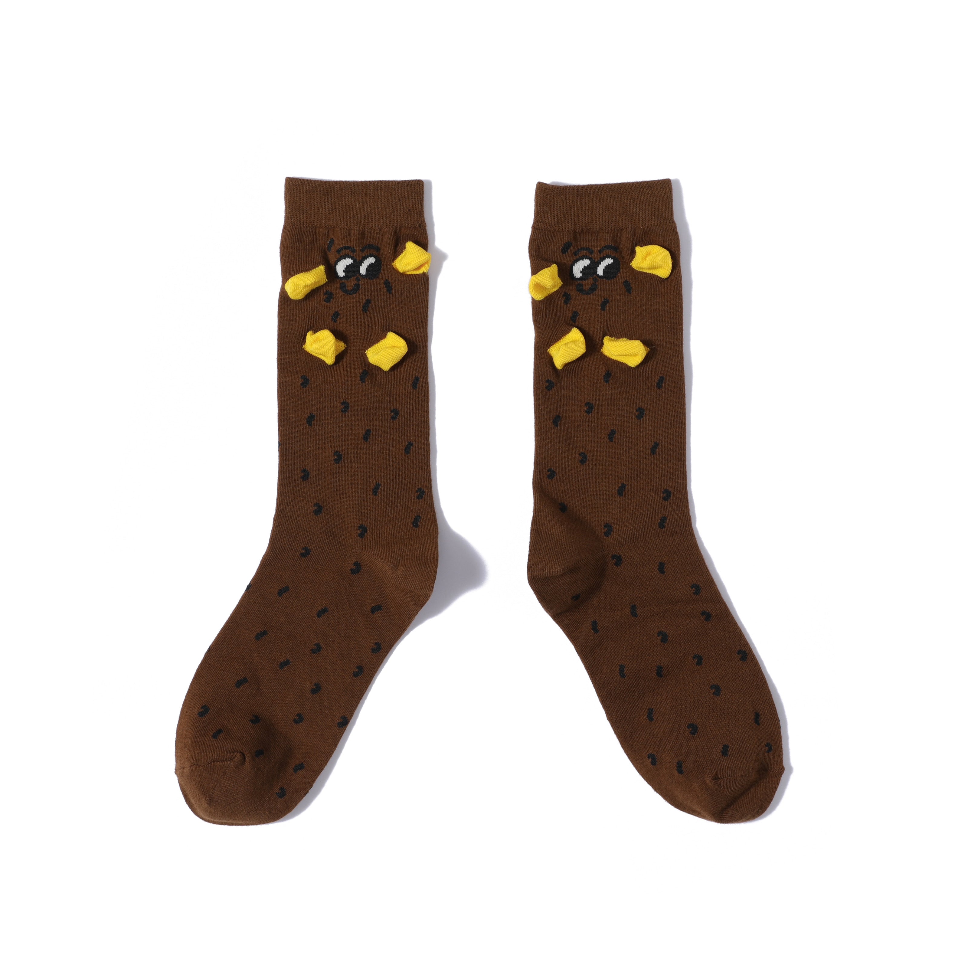 Tyakasha X Maitoparta Socks, Brown