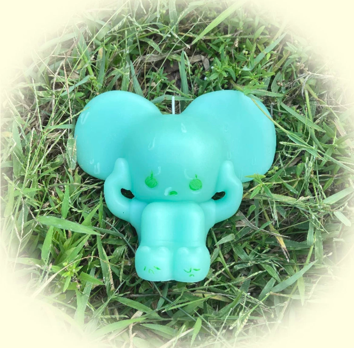 I Dont Wanna Listen Handmade Candle | Green | Cherry Blossom