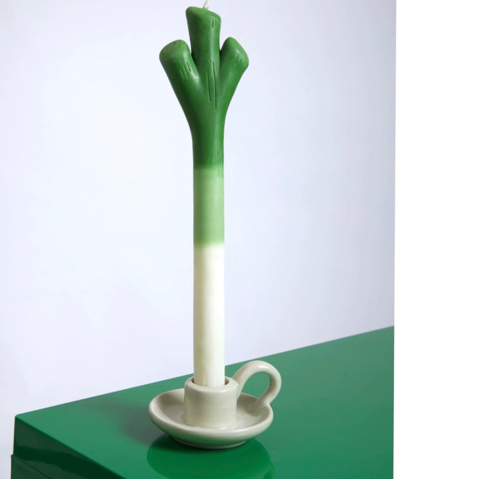 Green Onion Handmade Candle | Cream