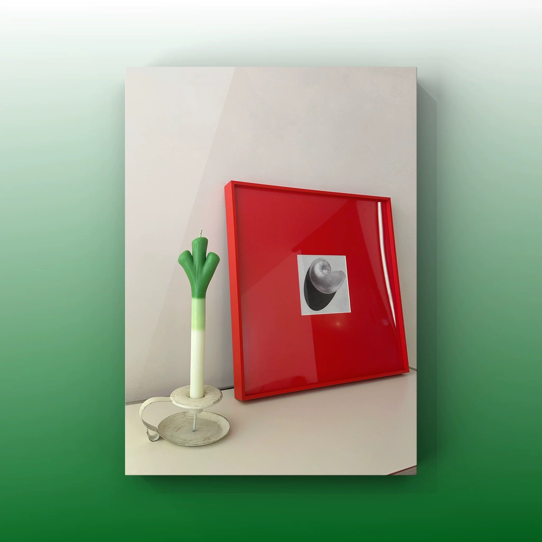 Green Onion Handmade Candle | Cream