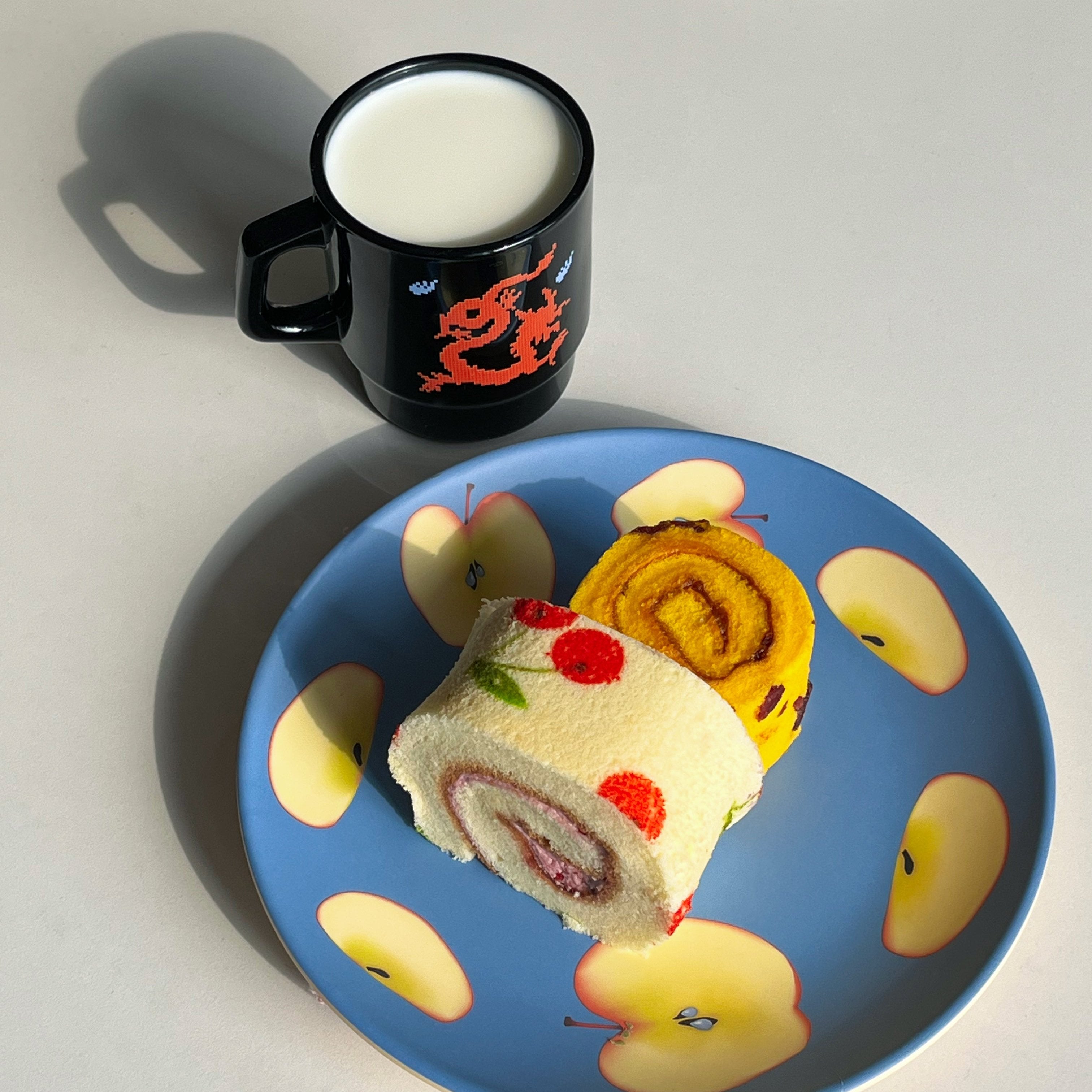 Teary Apple Bamboo Plate