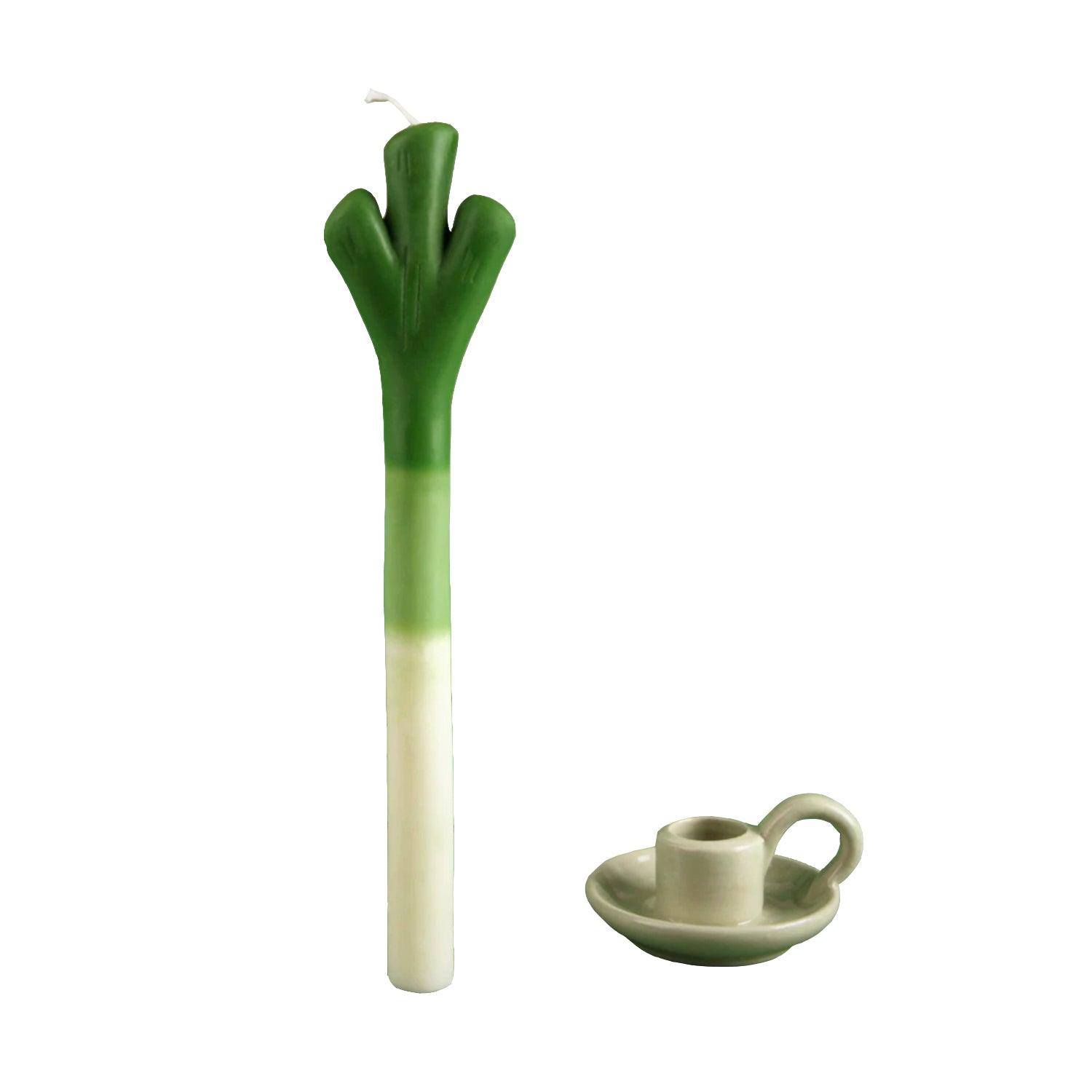Green Onion Handmade Candle | Cream