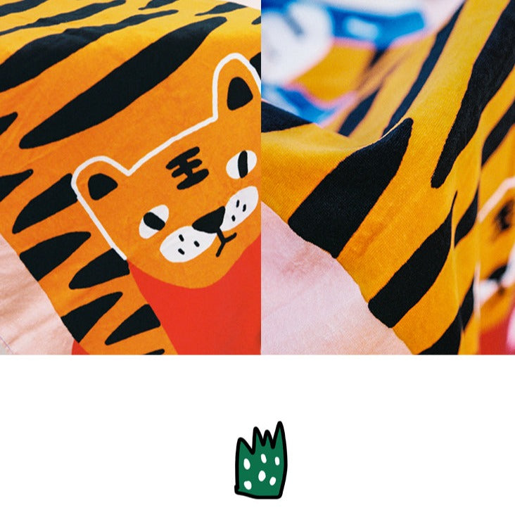 Serviette de plage Papa Tigre