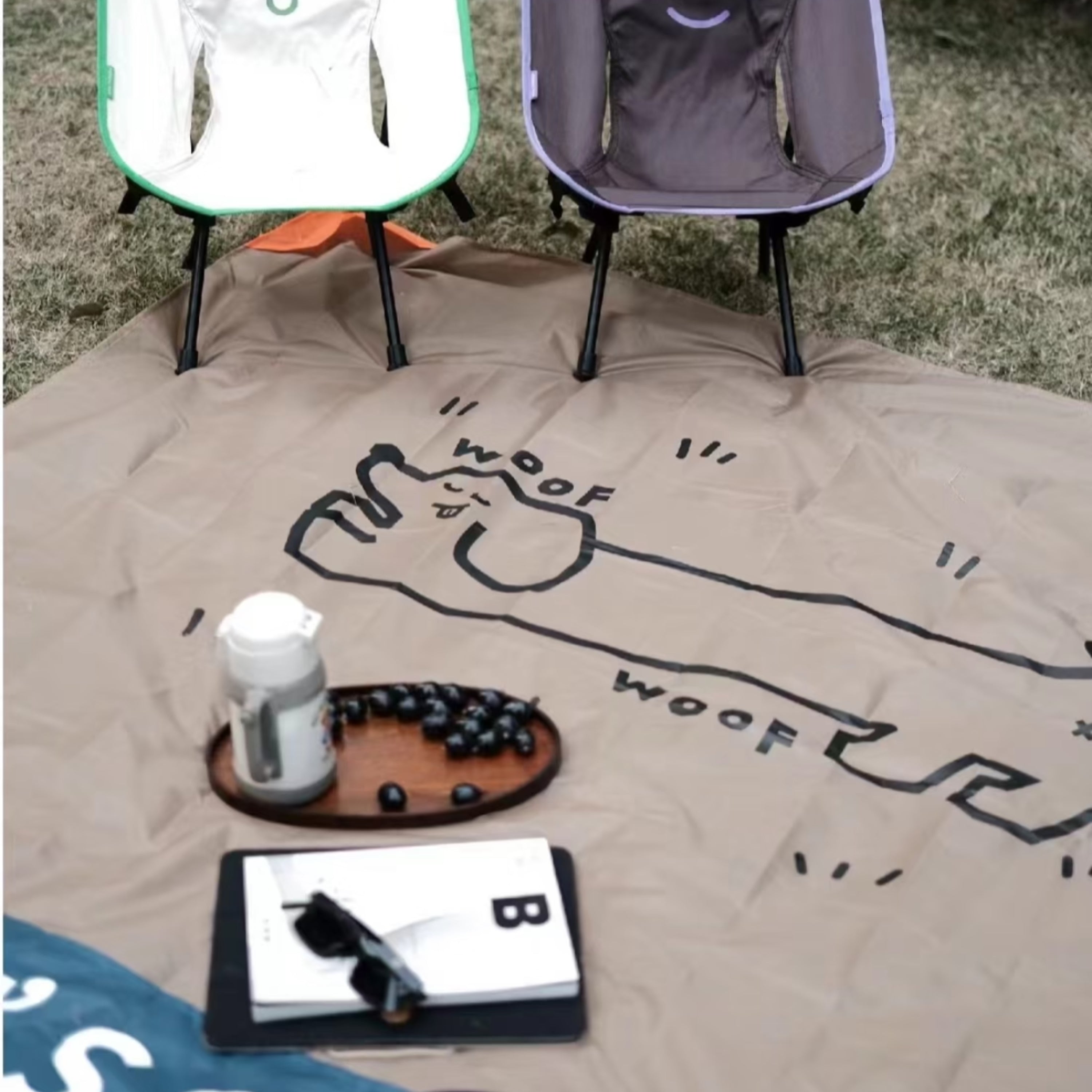 Let's Stretch Waterproof Picnic Mat, Beige