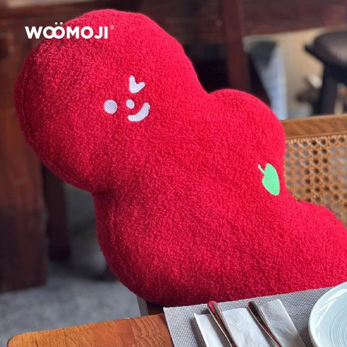 Coussin Bokchoy &amp; Hotteok, rouge