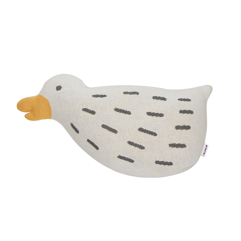 Coussin de canard coquin tricoté à la main