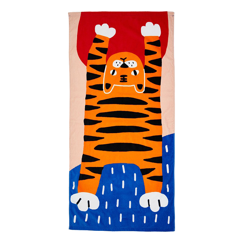 Serviette de plage Papa Tigre
