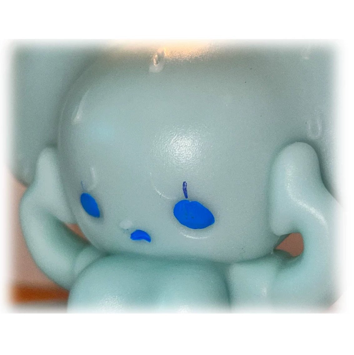 I Dont Wanna Listen Handmade Candle | Blue | White Rose