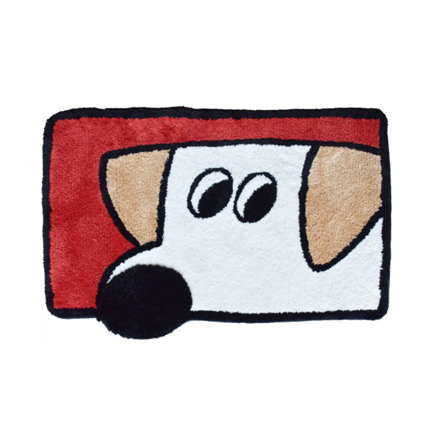 Tapis décoratif I Am Your Doggy, rouge