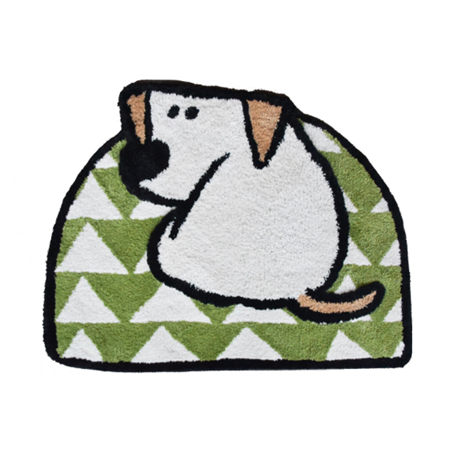 Tapis décoratif I Am Your Doggy, vert